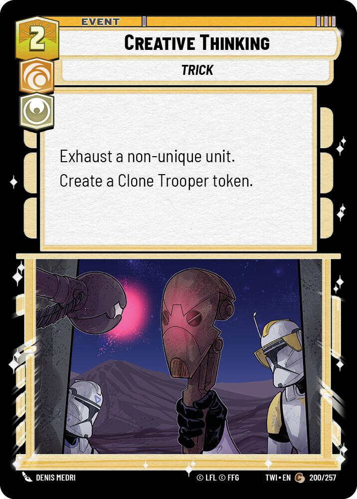 Creative Thinking (200/257) (200/257) [Twilight of the Republic] | Eastridge Sports Cards & Games