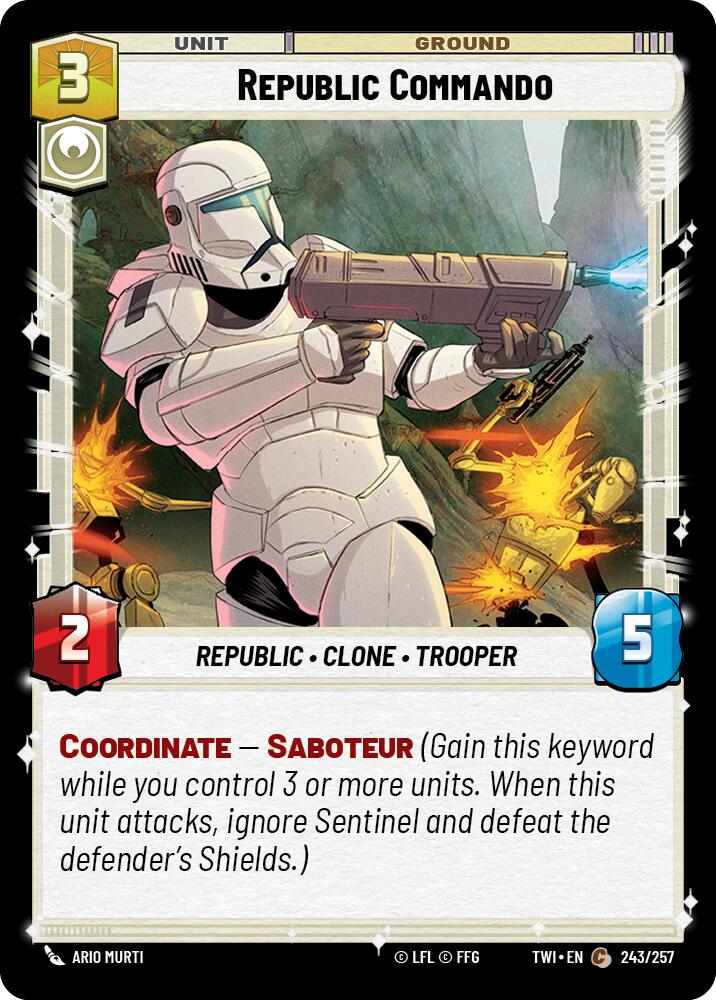 Republic Commando (243/257) (243/257) [Twilight of the Republic] | Eastridge Sports Cards & Games