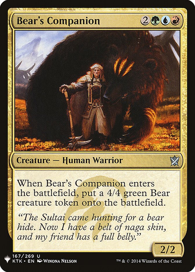 Bear's Companion [Mystery Booster] | Eastridge Sports Cards & Games