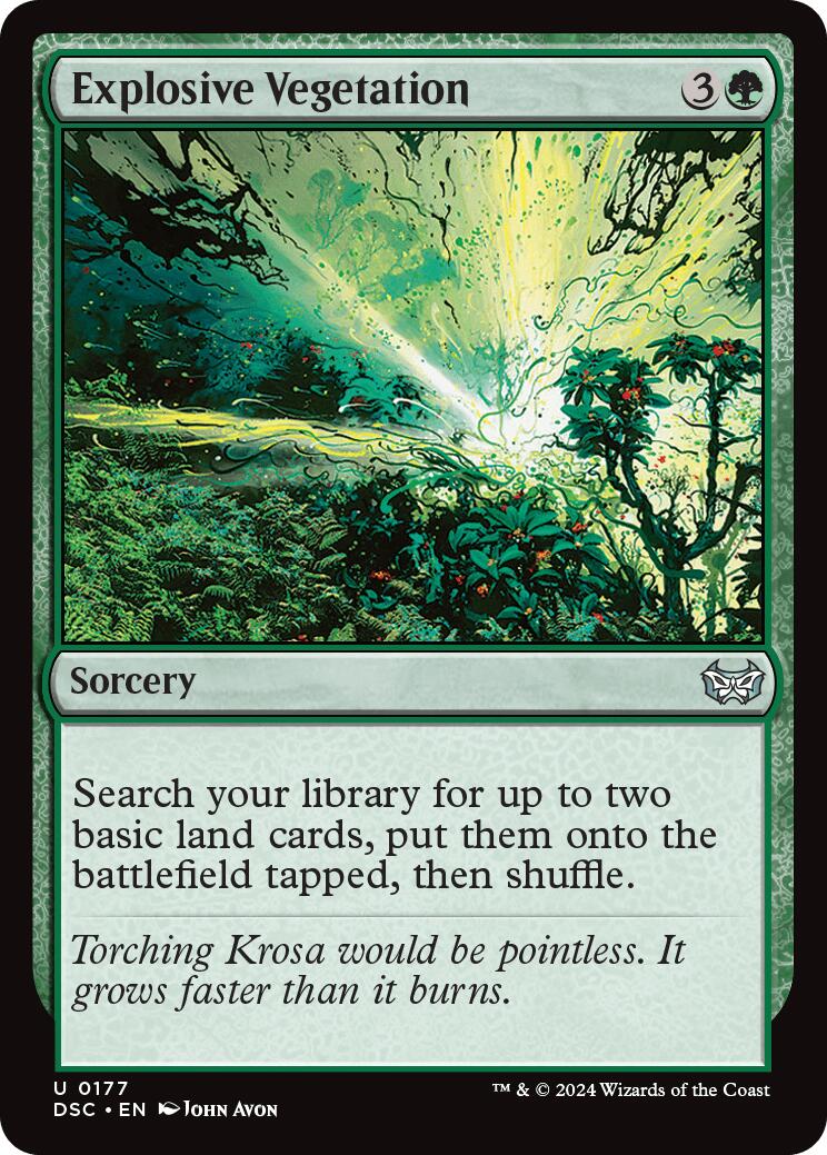 Explosive Vegetation [Duskmourn: House of Horror Commander] | Eastridge Sports Cards & Games