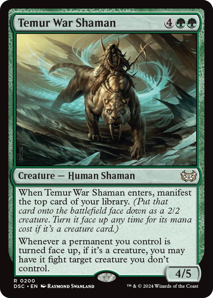 Temur War Shaman [Duskmourn: House of Horror Commander] | Eastridge Sports Cards & Games