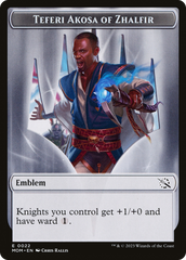 Treasure (20) // Teferi Akosa of Zhalfir Emblem Double-Sided Token [March of the Machine Tokens] | Eastridge Sports Cards & Games