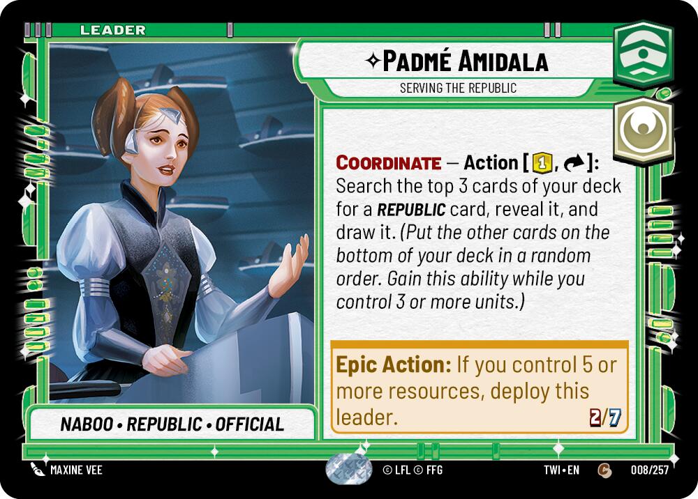 Padme Amidala - Serving the Republic (008/257) (008/257) [Twilight of the Republic] | Eastridge Sports Cards & Games