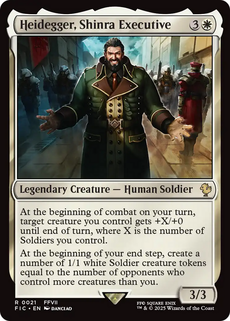 Heidegger, Shinra Executive [FINAL FANTASY Commander] | Eastridge Sports Cards & Games