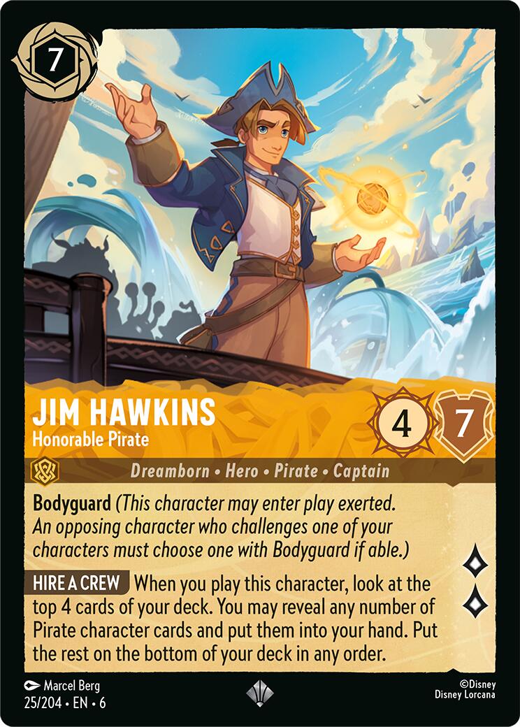 Jim Hawkins - Honorable Pirate (25/204) [Azurite Sea] | Eastridge Sports Cards & Games