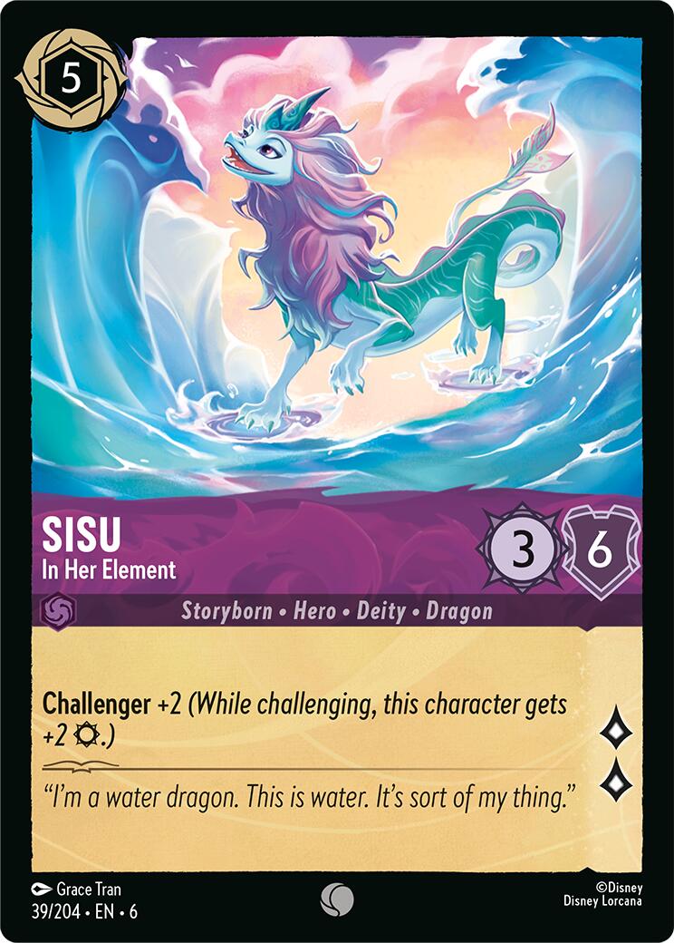 Sisu - In Her Element (39/204) [Azurite Sea] | Eastridge Sports Cards & Games