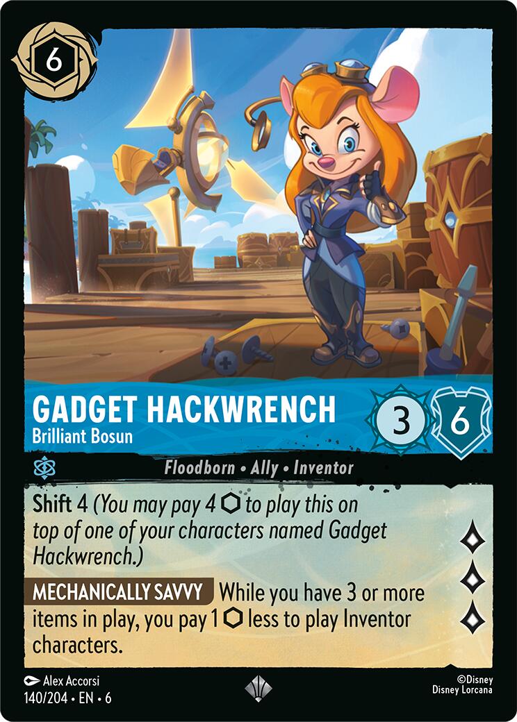 Gadget Hackwrench - Brilliant Bosun (140/204) [Azurite Sea] | Eastridge Sports Cards & Games
