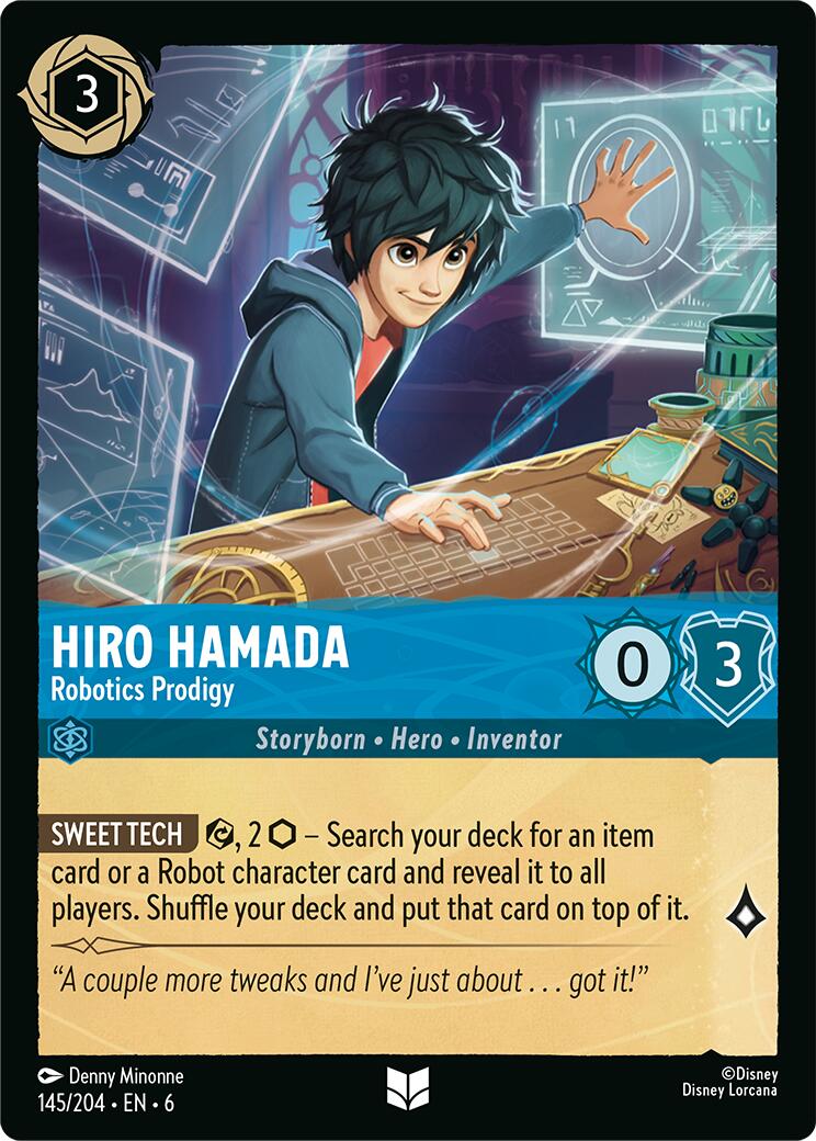 Hiro Hamada - Robotics Prodigy (145/204) [Azurite Sea] | Eastridge Sports Cards & Games