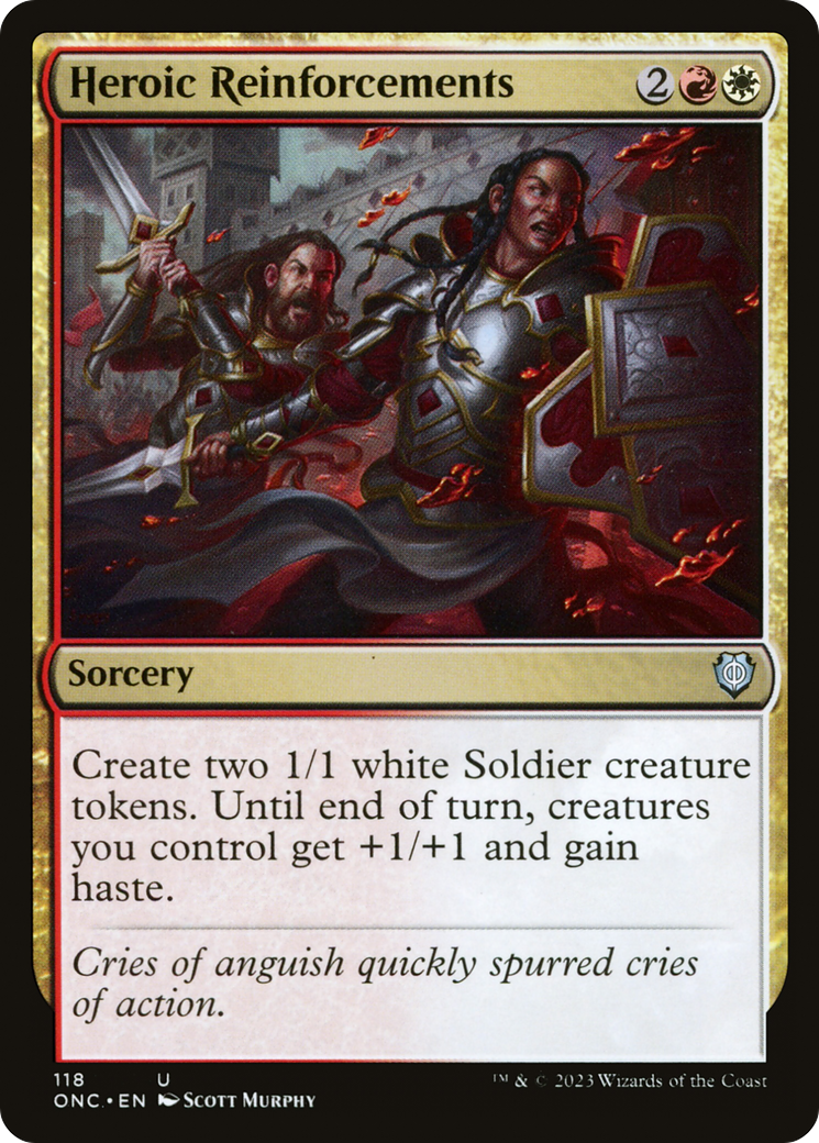 Heroic Reinforcements [Phyrexia: All Will Be One Commander] | Eastridge Sports Cards & Games