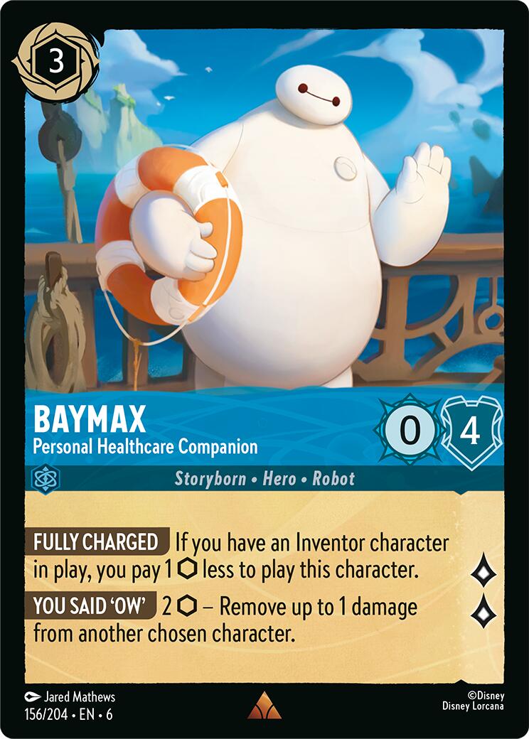 Baymax - Personal Healthcare Companion (156/204) [Azurite Sea] | Eastridge Sports Cards & Games