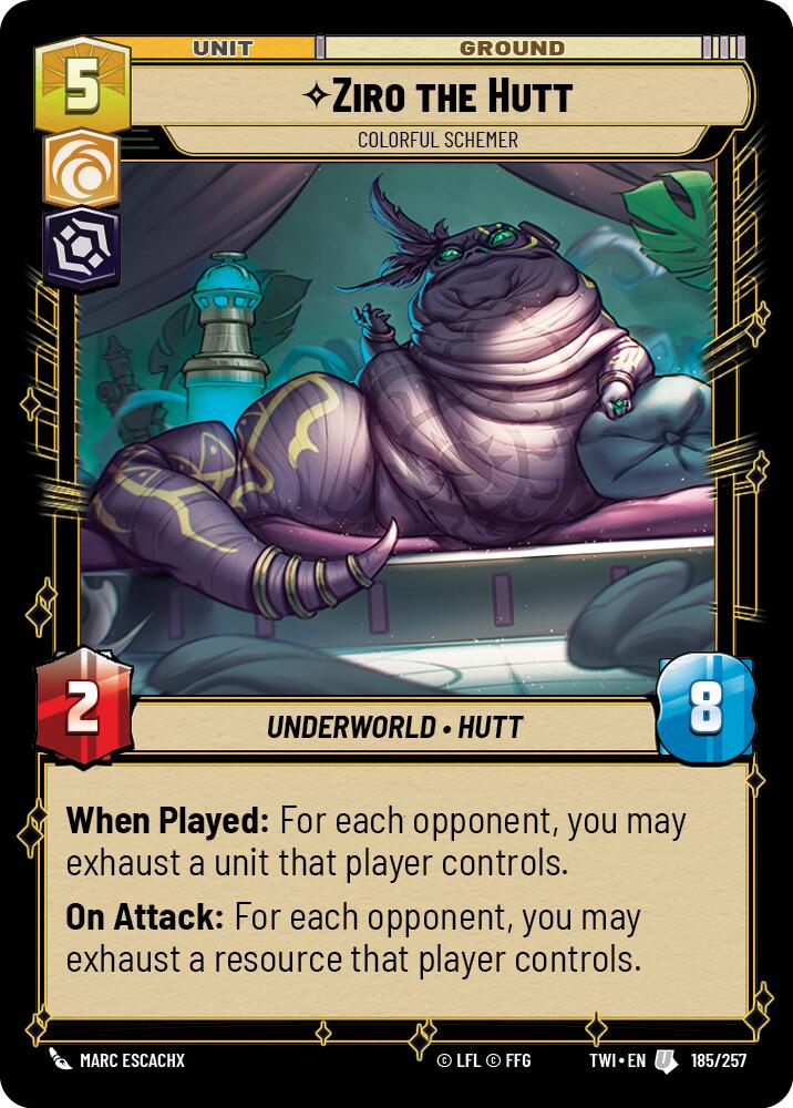 Ziro the Hutt - Colorful Schemer (185/257) (185/257) [Twilight of the Republic] | Eastridge Sports Cards & Games