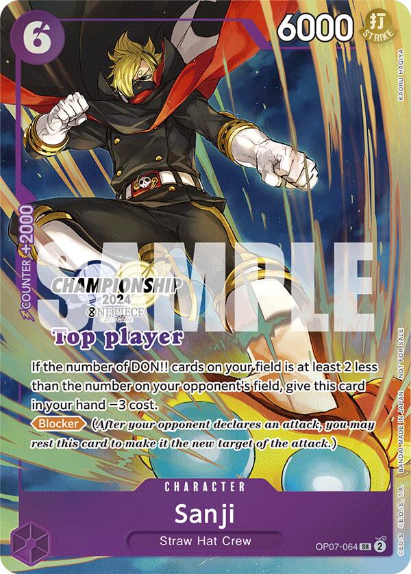 Sanji (Championship 2024 Top Player Pack) [One Piece Promotion Cards] | Eastridge Sports Cards & Games