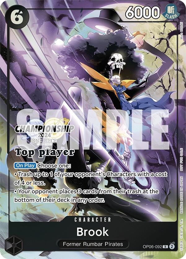 Brook (Championship 2024 Top Player Pack) [One Piece Promotion Cards] | Eastridge Sports Cards & Games