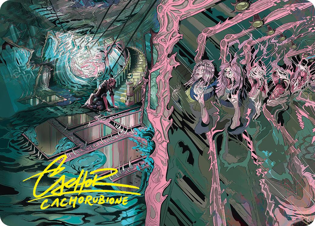 Mirror Room // Fractured Realm Art Card (Gold-Stamped Signature) [Duskmourn: House of Horror Art Series] | Eastridge Sports Cards & Games