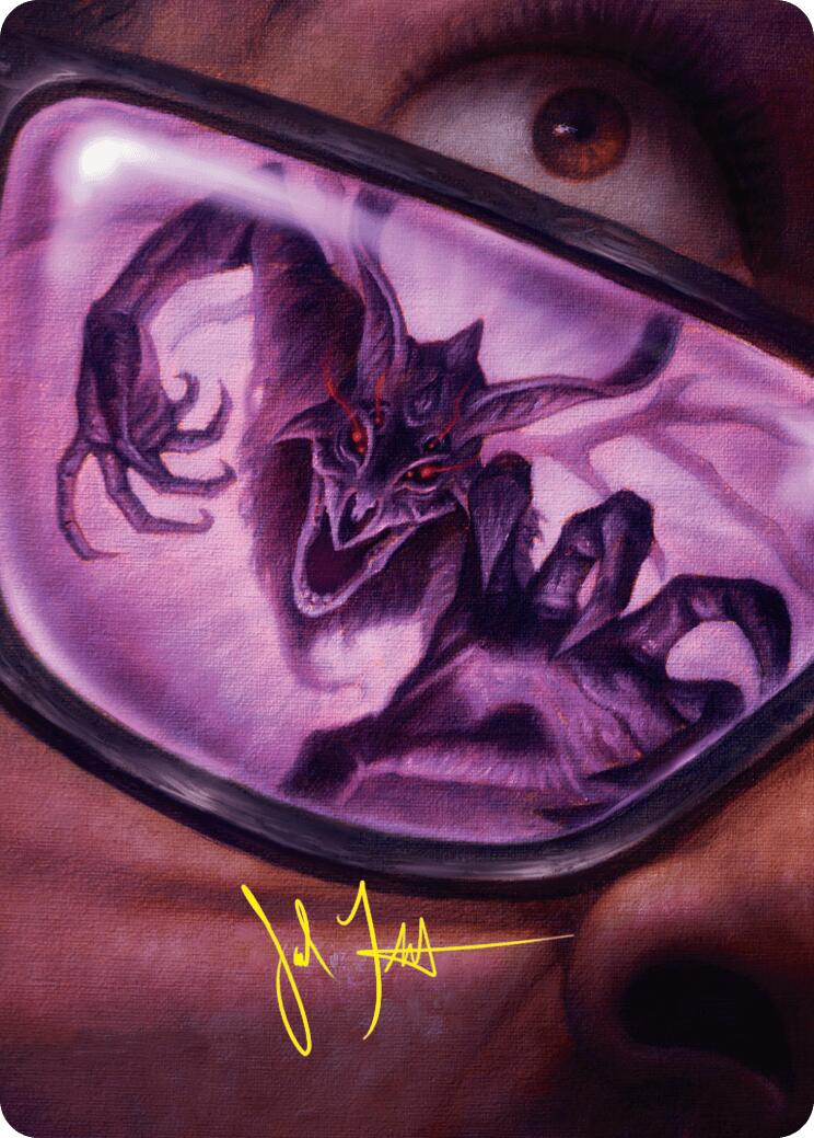Doomsday Excruciator Art Card (Gold-Stamped Signature) [Duskmourn: House of Horror Art Series] | Eastridge Sports Cards & Games