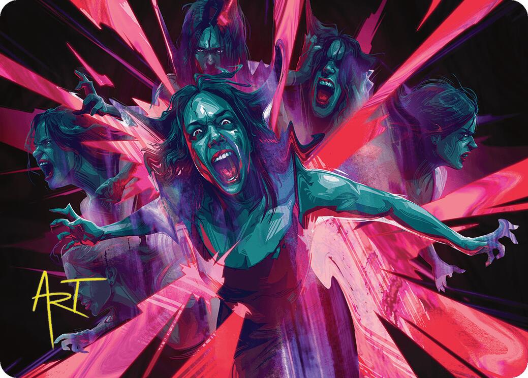 Waltz of Rage Art Card (Gold-Stamped Signature) [Duskmourn: House of Horror Art Series] | Eastridge Sports Cards & Games