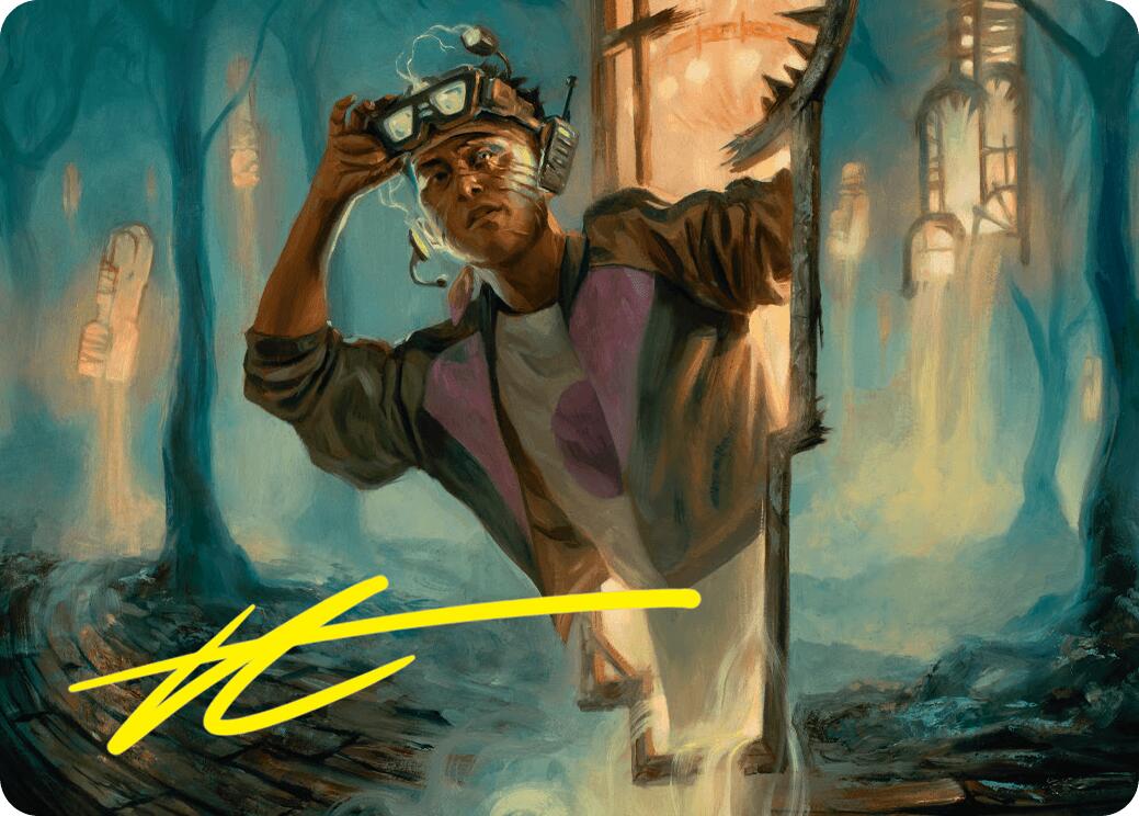 House Cartographer Art Card (Gold-Stamped Signature) [Duskmourn: House of Horror Art Series] | Eastridge Sports Cards & Games