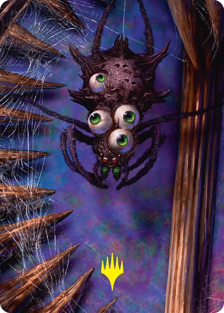 Spider Art Card (Gold-Stamped Planeswalker Symbol) [Duskmourn: House of Horror Art Series] | Eastridge Sports Cards & Games