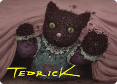 Twitching Doll Art Card (Gold-Stamped Signature) [Duskmourn: House of Horror Art Series] | Eastridge Sports Cards & Games