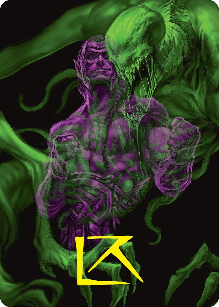Tyvar, the Pummeler Art Card (Gold-Stamped Signature) [Duskmourn: House of Horror Art Series] | Eastridge Sports Cards & Games