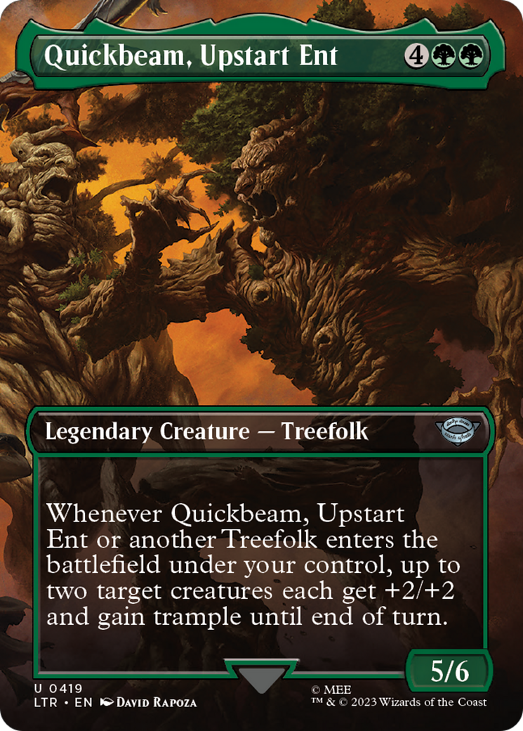 Quickbeam, Upstart Ent (Borderless Alternate Art) [The Lord of the Rings: Tales of Middle-Earth] | Eastridge Sports Cards & Games