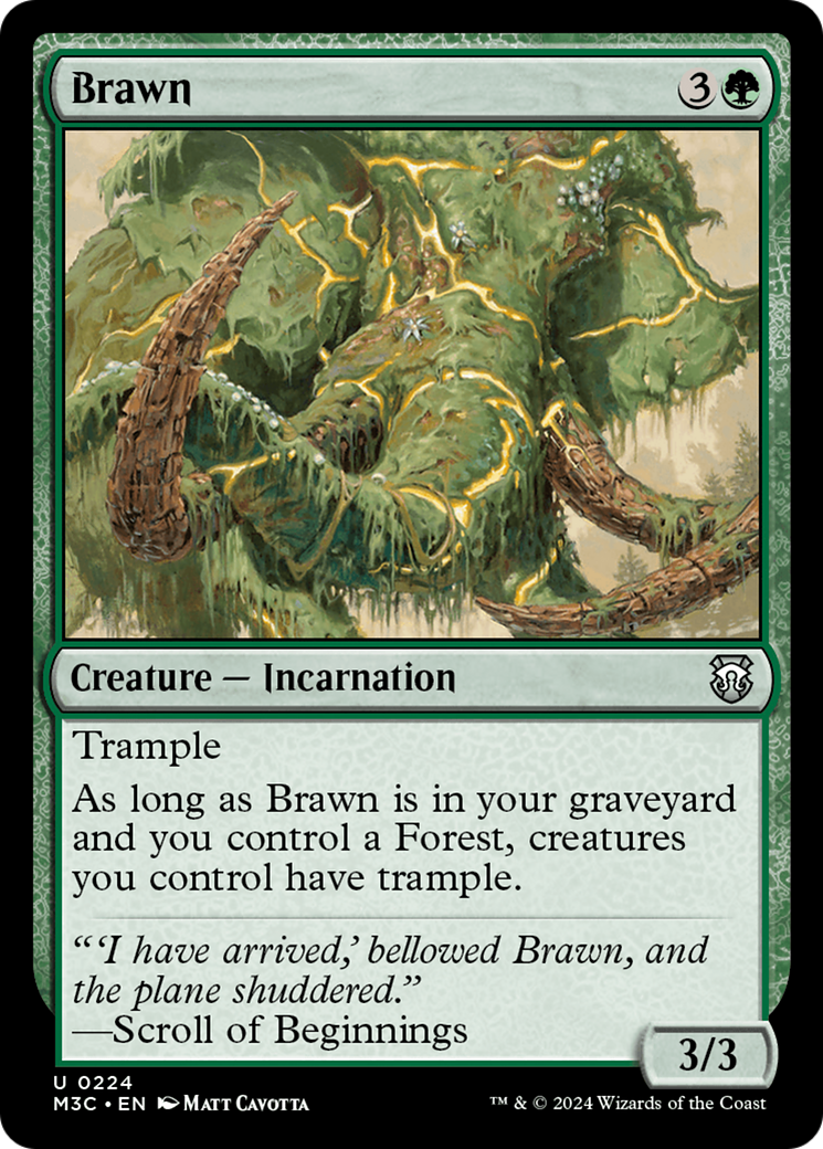 Brawn (Ripple Foil) [Modern Horizons 3 Commander] | Eastridge Sports Cards & Games