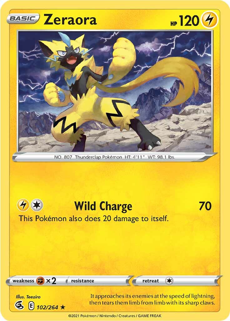 Zeraora (102/264) [Sword & Shield: Fusion Strike] | Eastridge Sports Cards & Games