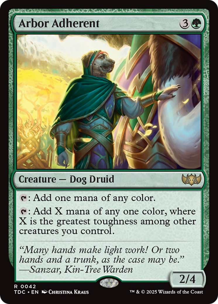 Arbor Adherent [Tarkir: Dragonstorm Commander]