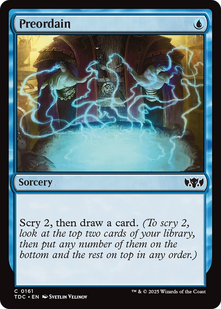 Preordain [Tarkir: Dragonstorm Commander] | Eastridge Sports Cards & Games