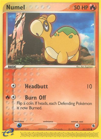 Numel (61/109) [EX: Ruby & Sapphire] | Eastridge Sports Cards & Games