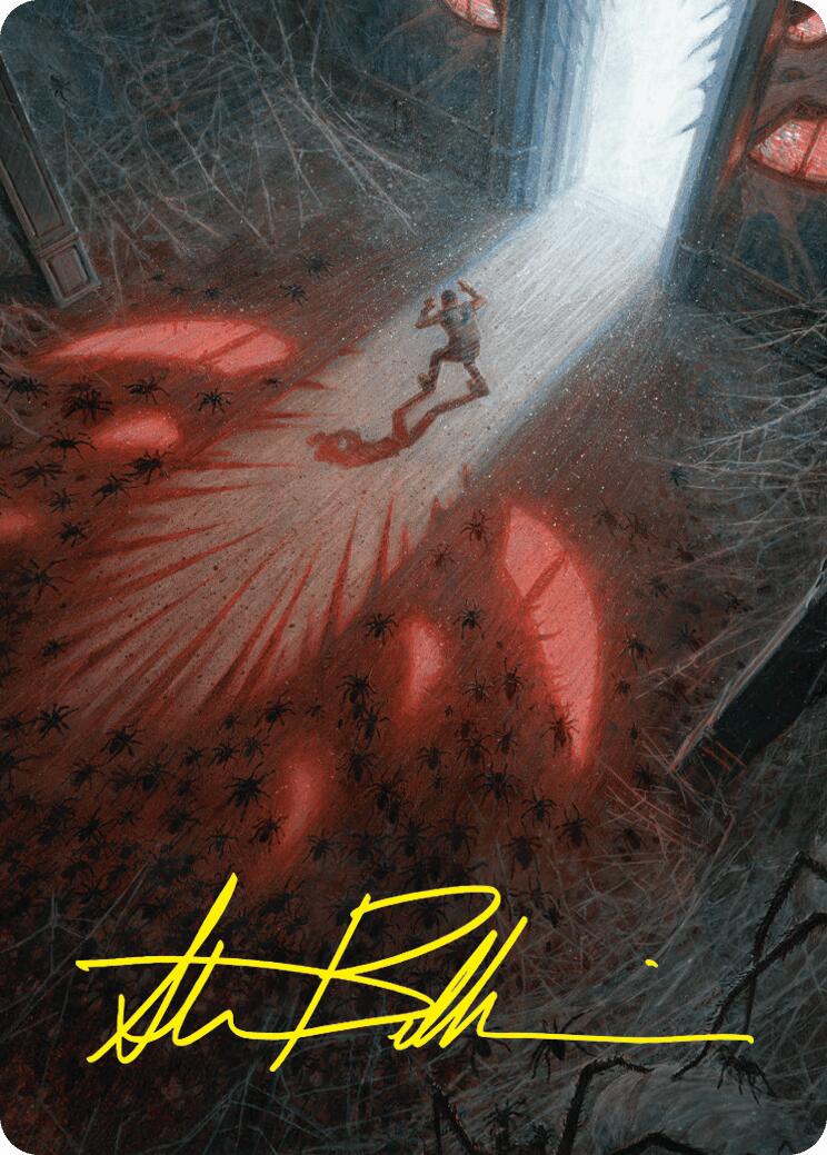 Fear My Authority Art Card (Gold-Stamped Signature) [Duskmourn: House of Horror Art Series] | Eastridge Sports Cards & Games