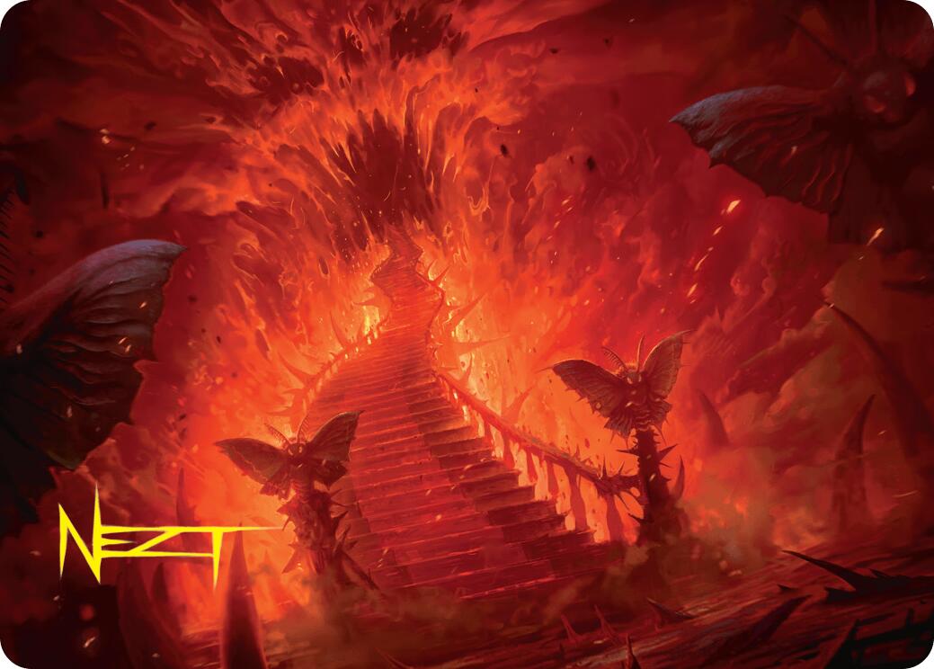 Mountain Art Card (Gold-Stamped Signature) [Duskmourn: House of Horror Art Series] | Eastridge Sports Cards & Games