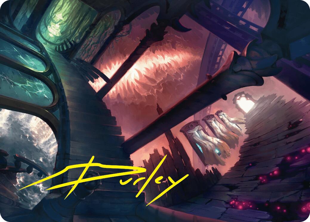 Terramorphic Expanse Art Card (Gold-Stamped Signature) [Duskmourn: House of Horror Art Series] | Eastridge Sports Cards & Games