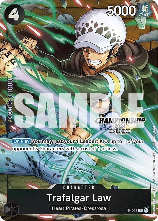 Trafalgar Law (P-038) (CS 2024 Event Pack Finalist) [One Piece Promotion Cards] | Eastridge Sports Cards & Games