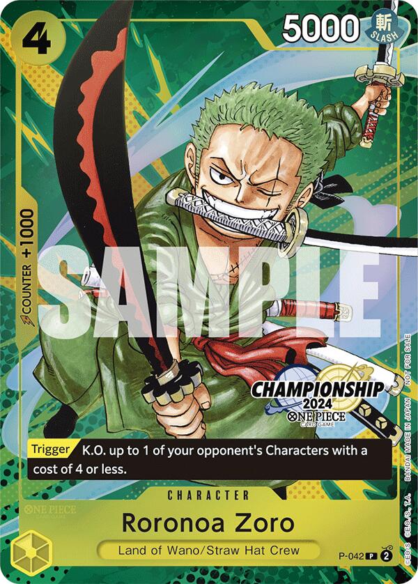 Roronoa Zoro (CS 2024 Event Pack Finalist) [One Piece Promotion Cards] | Eastridge Sports Cards & Games