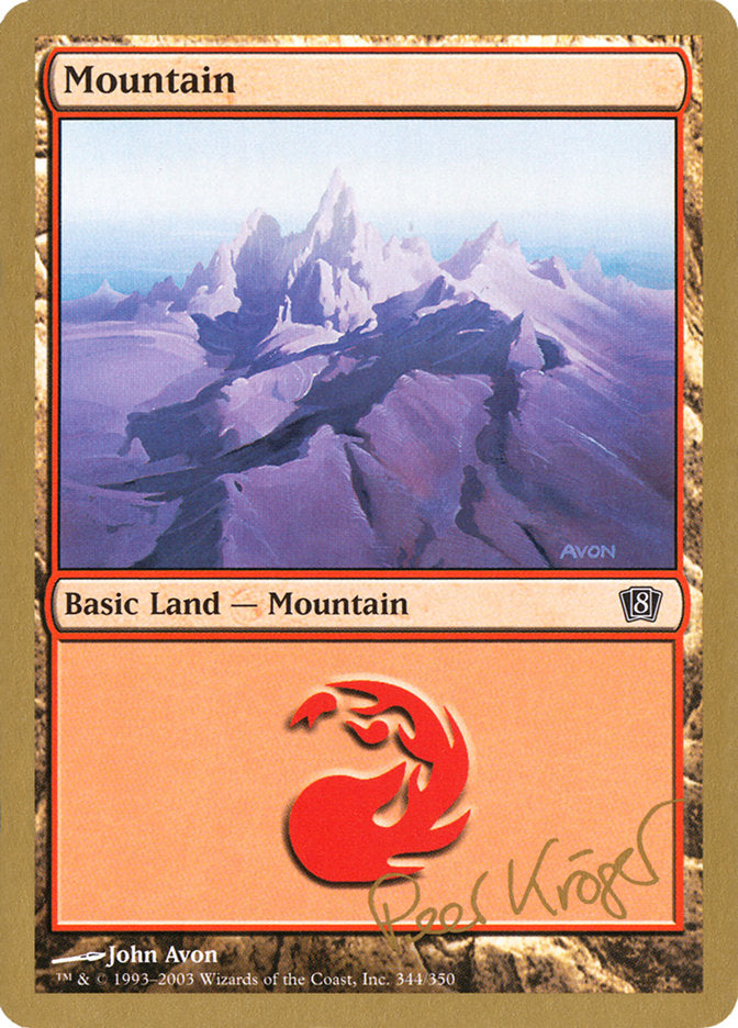 Mountain (344) (Peer Kroger) [World Championship Decks 2003] | Eastridge Sports Cards & Games