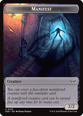 Shard // Manifest Double-Sided Token [Duskmourn: House of Horror Tokens] | Eastridge Sports Cards & Games