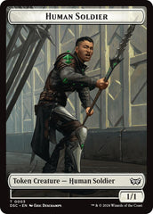 Human Soldier // Scarecrow Double-Sided Token [Duskmourn: House of Horror Commander Tokens] | Eastridge Sports Cards & Games