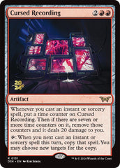 Cursed Recording (0131) [Duskmourn: House of Horror Prerelease Promos] | Eastridge Sports Cards & Games