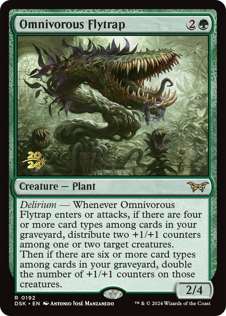 Omnivorous Flytrap [Duskmourn: House of Horror Prerelease Promos] | Eastridge Sports Cards & Games