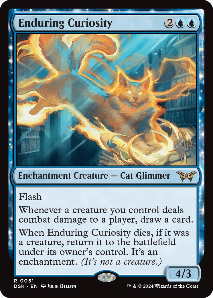 Enduring Curiosity (Promo Pack) [Duskmourn: House of Horror Promos] | Eastridge Sports Cards & Games
