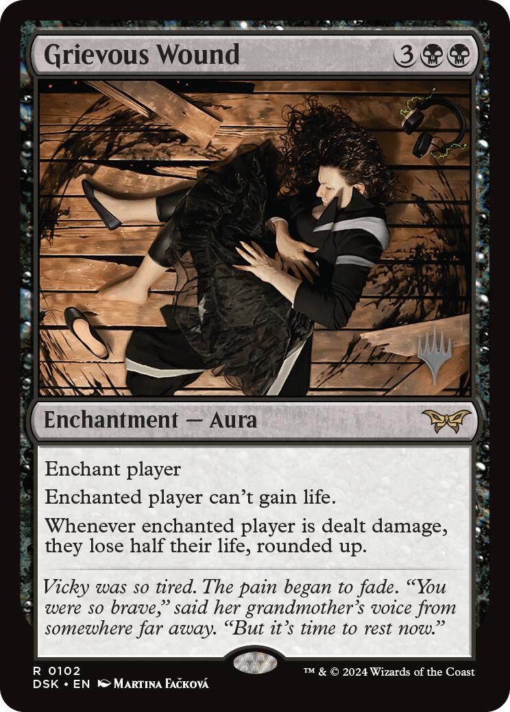 Grievous Wound (Promo Pack) [Duskmourn: House of Horror Promos] | Eastridge Sports Cards & Games
