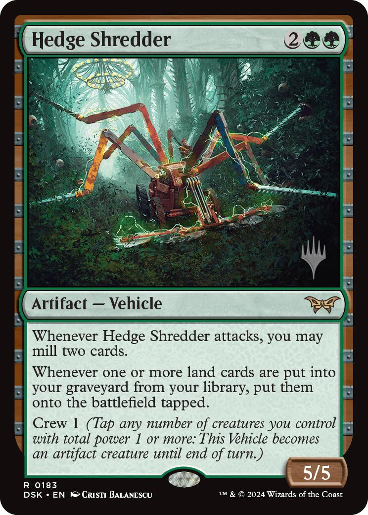 Hedge Shredder (Promo Pack) [Duskmourn: House of Horror Promos] | Eastridge Sports Cards & Games