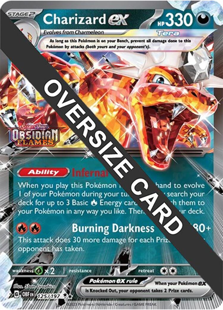 Charizard ex (125/197 - Jumbo Card) [Scarlet & Violet: Obsidian Flames] | Eastridge Sports Cards & Games