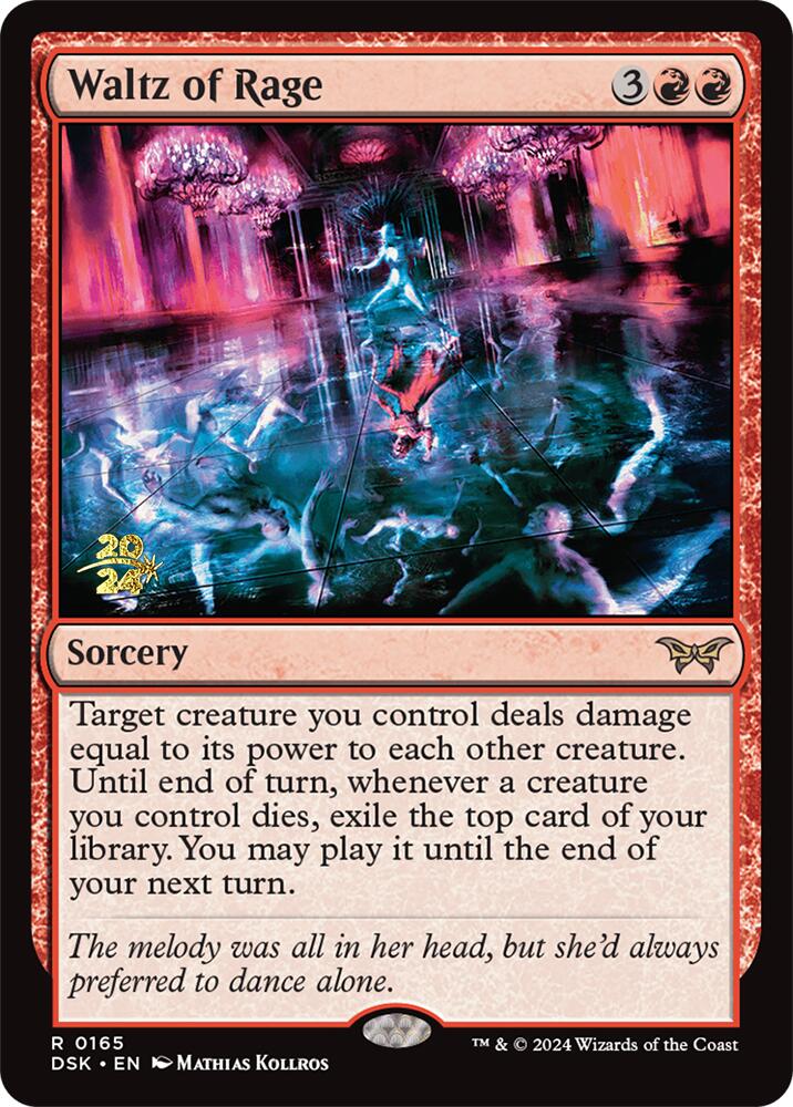 Waltz of Rage [Duskmourn: House of Horror Prerelease Promos] | Eastridge Sports Cards & Games