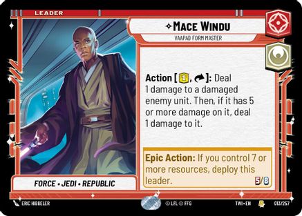 Mace Windu - Vaapad Form Master (013/257) - Twilight of the Republic