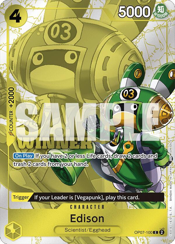 Edison (Winner Pack 2024 Oct.-Dec.) [One Piece Promotion Cards] | Eastridge Sports Cards & Games