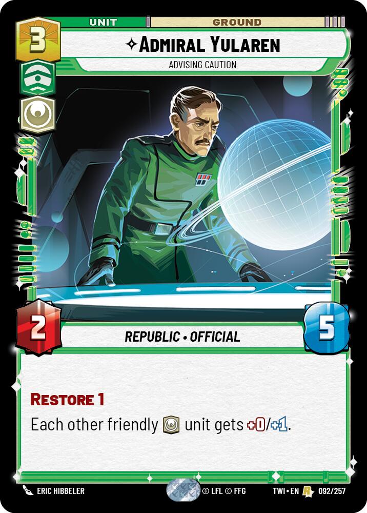 Admiral Yularen (092/257) (092/257) [Twilight of the Republic] | Eastridge Sports Cards & Games