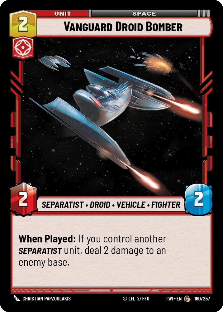 Vanguard Droid Bomber (160/257) (160/257) [Twilight of the Republic] | Eastridge Sports Cards & Games