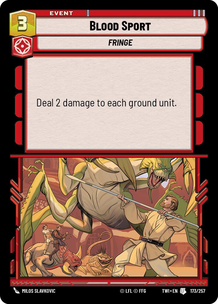 Blood Sport (173/257) (173/257) [Twilight of the Republic] | Eastridge Sports Cards & Games